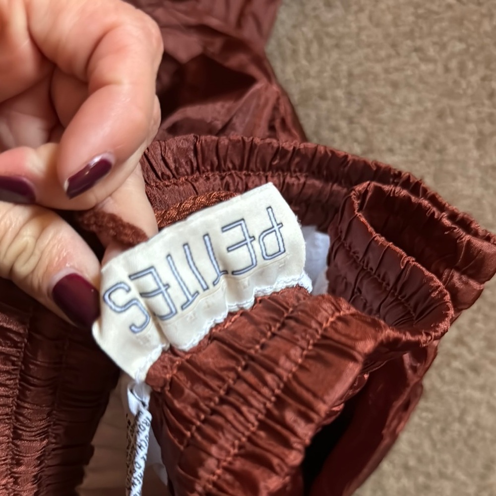 Rust Nylon Jogger Pants - Picture 2 of 2